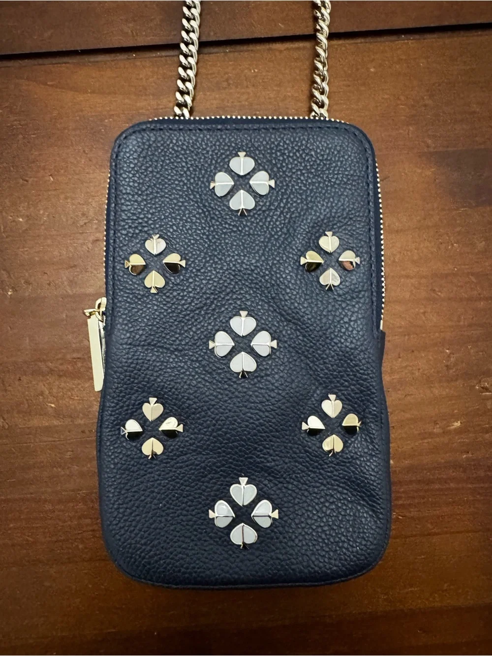 Kate Spade Black Studded Crossbody Phone Bag